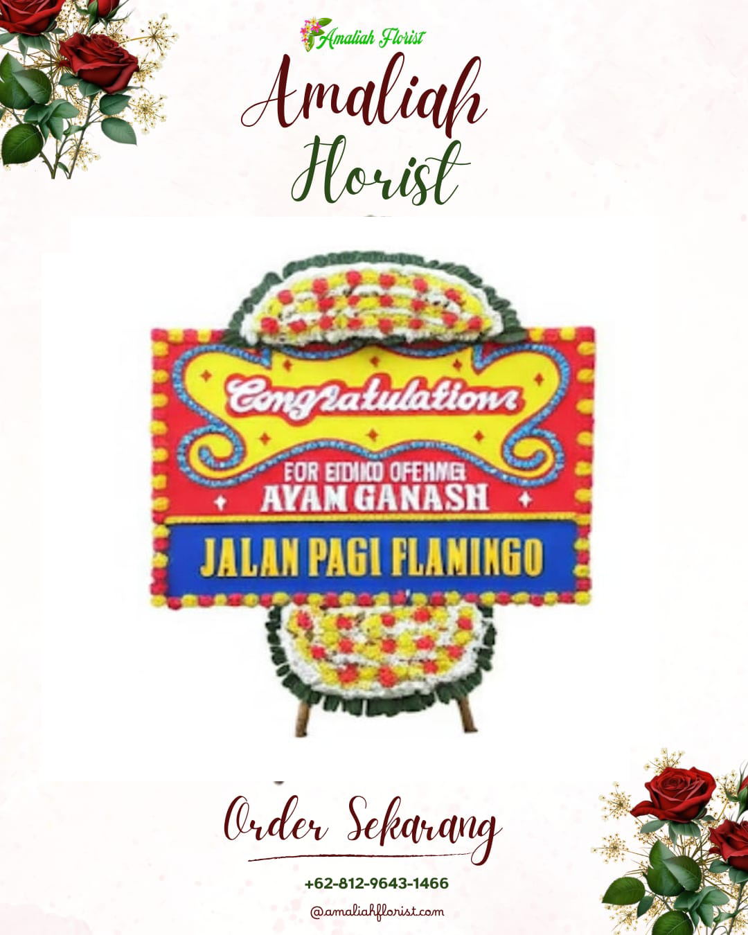 Sewa Papan Bunga Cempaka Putih